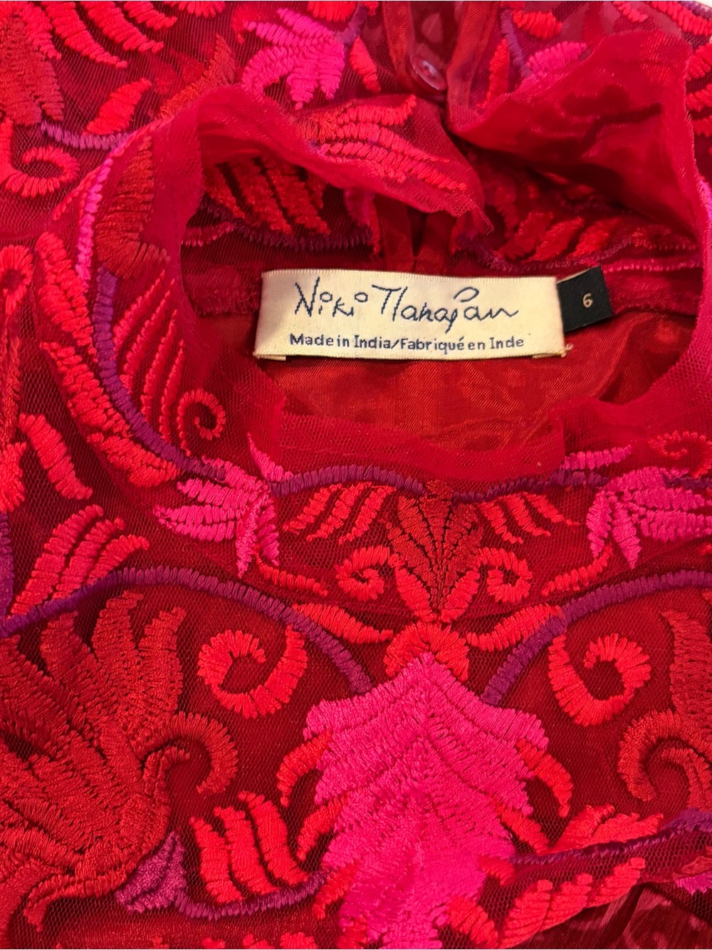 ANTHROPOLOGIE niki mahajan amara swing dress size 6 - Picture 13 of 14